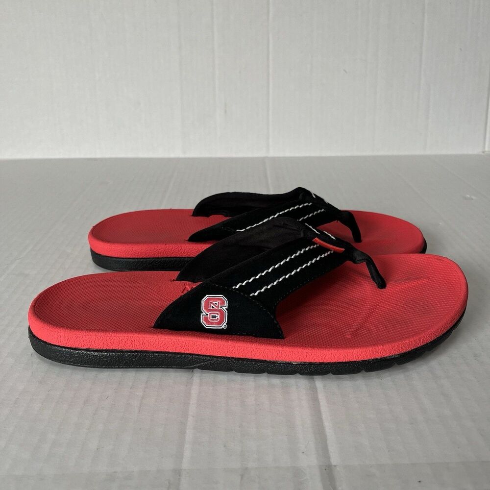 Rainbow East Cape Flip Flops Molded Rubber Slip On Comfort Sandals NCSU Mens 11 - Picture 4 of 16
